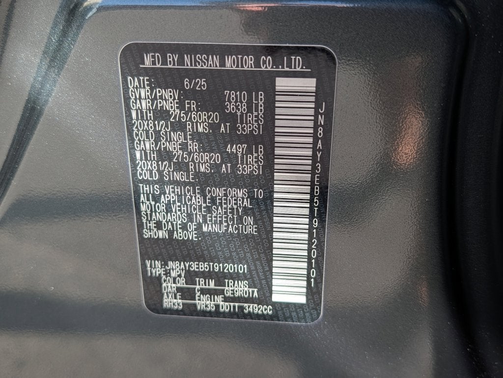 2026 Nissan Armada Platinum 4WD