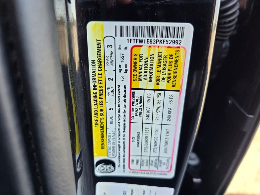 2023 Ford F-150 Lariat Sport package