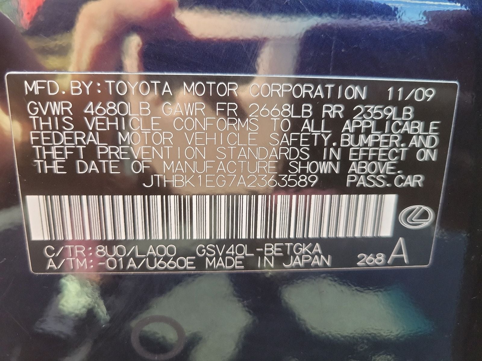 2010 Lexus ES 350