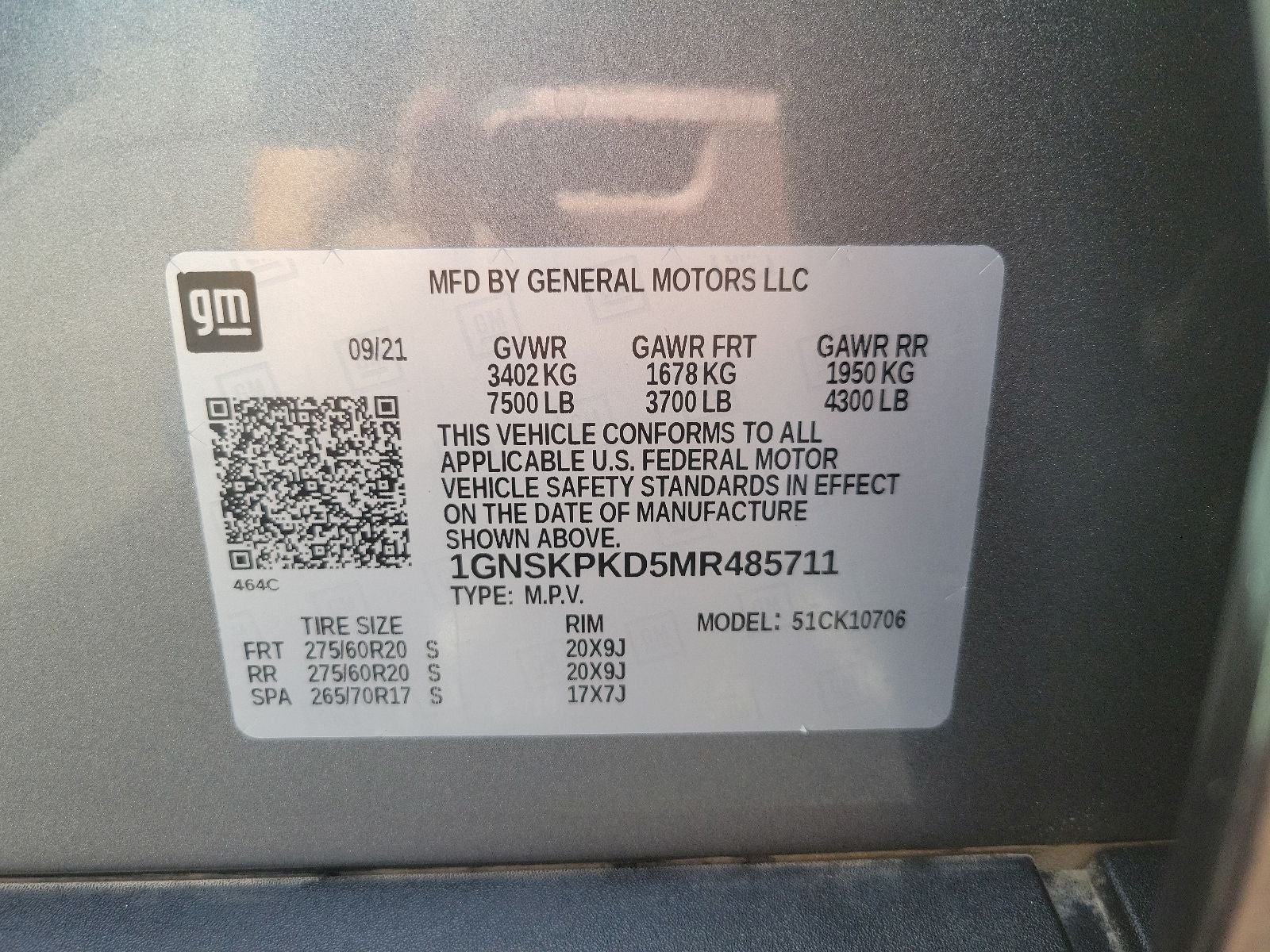 2021 Chevrolet Tahoe Z71